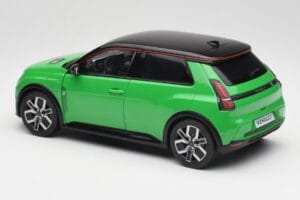 Renault 5 E-Tech Electric Pop Зелен & Черен Norev 1:18 185502 Метал — снимка 7 от 8