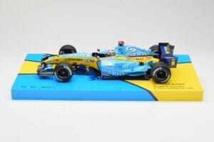Renault R25 #5 F. Alonso 2nd Place British GP 2005 Minichamps 1:18 147051105 Метал