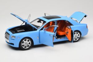 Rolls-Royce Ghost Series I Светлосин Kyosho 1:18 08802LB Метал — снимка 2 от 8