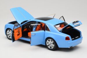 Rolls-Royce Ghost Series I Светлосин Kyosho 1:18 08802LB Метал — снимка 5 от 8