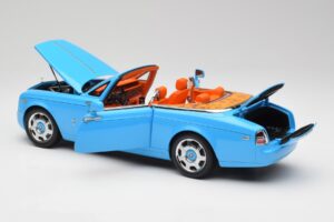 Rolls-Royce Phantom Drophead Coupe Powder Синьо Kyosho 1:18 08871BL Метал — снимка 7 от 10