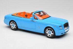 Rolls-Royce Phantom Drophead Coupe Powder Синьо Kyosho 1:18 08871BL Метал — снимка 8 от 10