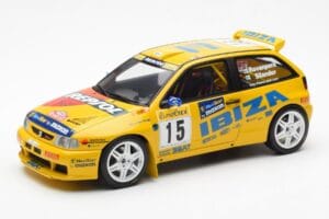 SEAT Ibiza Kit Car Evo 2 #15 H. Rovanpera / R. Pietilanen Rally Monte Carlo 1998 Otto 1:18 OT445 Смола
