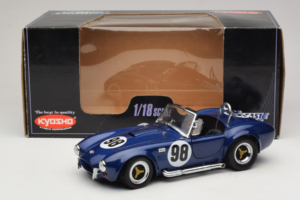 Shelby Cobra 427 S/C #98 Син Kyosho 1:18 8838 Метал — снимка 8 от 8