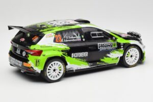 Skoda Fabia Rally2 #23 O. Solberg / E. Edmondson Rally Monte Carlo 2023 IXO 1:18 18RMC155A Метал — снимка 2 от 6