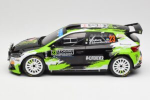 Skoda Fabia Rally2 #23 O. Solberg / E. Edmondson Rally Monte Carlo 2023 IXO 1:18 18RMC155A Метал — снимка 3 от 6