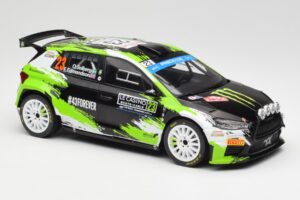 Skoda Fabia Rally2 #23 O. Solberg / E. Edmondson Rally Monte Carlo 2023 IXO 1:18 18RMC155A Метал — снимка 4 от 6
