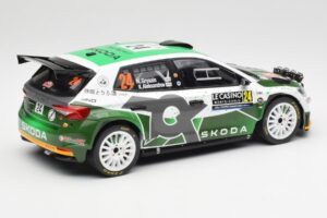 Skoda Fabia Rally2 #24 N. Gryazin / K. Aleksandrov Rally Monte Carlo 2023 IXO 1:18 18RMC155B Метал — снимка 2 от 6