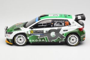 Skoda Fabia Rally2 #24 N. Gryazin / K. Aleksandrov Rally Monte Carlo 2023 IXO 1:18 18RMC155B Метал — снимка 3 от 6