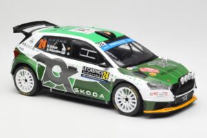 Skoda Fabia Rally2 #24 N. Gryazin / K. Aleksandrov Rally Monte Carlo 2023 IXO 1:18 18RMC155B Метал — снимка 4 от 6