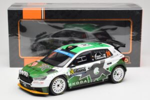 Skoda Fabia Rally2 #24 N. Gryazin / K. Aleksandrov Rally Monte Carlo 2023 IXO 1:18 18RMC155B Метал — снимка 6 от 6