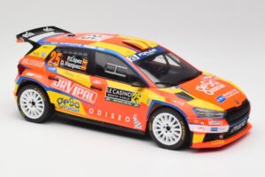 Skoda Fabia Rally2 #25 P. Lopez Rally Monte Carlo 2024 IXO 1:18 18RMC199 Метал — снимка 4 от 6