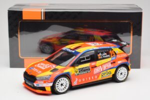 Skoda Fabia Rally2 #25 P. Lopez Rally Monte Carlo 2024 IXO 1:18 18RMC199 Метал — снимка 6 от 6