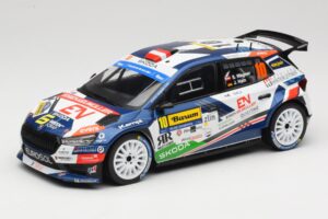 Skoda Fabia Rally2 #10 S. Wagner / G. Winter Barum Czech Rally Zlín 2024 IXO 1:18 18RMC221 Метал