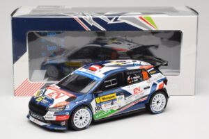 Skoda Fabia Rally2 #10 S. Wagner / G. Winter Barum Czech Rally Zlín 2024 IXO 1:18 18RMC221 Метал — снимка 6 от 6