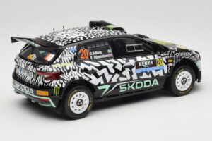 Skoda Fabia Rally2 #20 O. Solberg / E. Edmund Safari Rally Kenya 2024 IXO 1:18 18RMC222 Метал — снимка 2 от 6