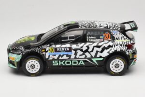 Skoda Fabia Rally2 #20 O. Solberg / E. Edmund Safari Rally Kenya 2024 IXO 1:18 18RMC222 Метал — снимка 3 от 6