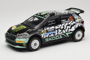Skoda Fabia Rally2 #20 O. Solberg / E. Edmund Safari Rally Kenya 2024 IXO 1:18 18RMC222 Метал