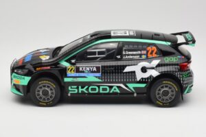 Skoda Fabia Rally2 #22 Toksport G. Greensmith / J. Andersson Safari Rally Kenya 2024 IXO 1:18 18RMC209 Метал — снимка 3 от 6