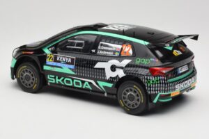 Skoda Fabia Rally2 #22 Toksport G. Greensmith / J. Andersson Safari Rally Kenya 2024 IXO 1:18 18RMC209 Метал — снимка 5 от 6