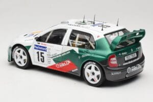 Skoda Fabia WRC #15 T. Gardemeister / P. Lukander WRC 1999 Solido 1:18 90457 Метал — снимка 7 от 8