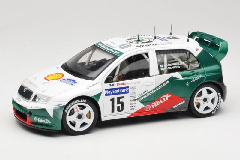 Skoda Fabia WRC #15 T. Gardemeister / P. Lukander WRC 1999 Solido 1:18 90457 Метал