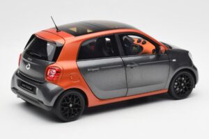 Smart Forfour W453 Lava Оранжев Графит Сив Norev 1:18 B66960298 Метал — снимка 3 от 8