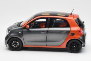 Smart Forfour W453 Lava Оранжев Графит Сив Norev 1:18 B66960298 Метал — снимка 4 от 8