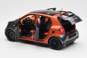 Smart Forfour W453 Lava Оранжев Графит Сив Norev 1:18 B66960298 Метал — снимка 5 от 8
