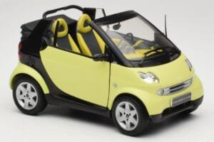 Smart Fortwo 450 Cabrio Жълт Minichamps 1:18 0012889V001C49Q00 Метал — снимка 6 от 8