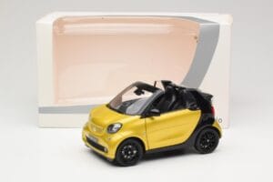 Smart Fortwo 453 Кабриолет Черен И Жълт Norev 1:18 B66960289 Метал — снимка 8 от 8