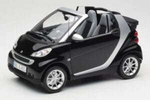 Smart Fortwo Кабриолет W451 Черен & Сребрист Minichamps 1:18 Q0022566V001C18Q00 Метал