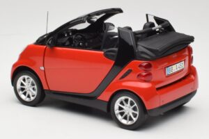 Smart Fortwo W451 Кабриолет Червен Черен Minichamps 1:18 150036333 Метал — снимка 7 от 8