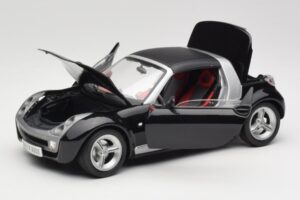 Smart Roadster Черен Bburago 1:18 34099-M1 Метал — снимка 2 от 8