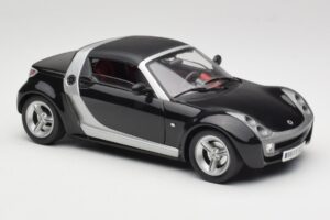 Smart Roadster Черен Bburago 1:18 34099-M1 Метал — снимка 6 от 8