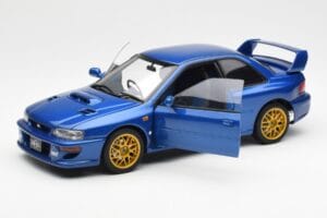 Subaru Impreza 22B Upgraded Version Син Със Златни Джанти AUTOart 1:18 78602 Метал — снимка 2 от 8