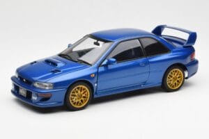 Subaru Impreza 22B Upgraded Version Син Със Златни Джанти AUTOart 1:18 78602 Метал