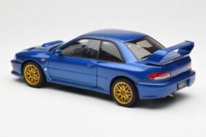 Subaru Impreza 22B Upgraded Version Син Със Златни Джанти AUTOart 1:18 78602 Метал — снимка 7 от 8