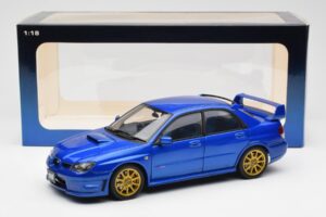 Subaru Impreza WRX STI GD Син AUTOart 1:18 78681 Метал — снимка 8 от 8