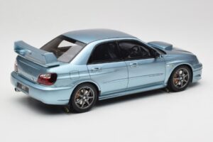 Subaru Impreza WRX STi WR1 GD P. Solberg Edition Ice Blue Metallic Otto 1:18 OT1114 Смола — снимка 2 от 6