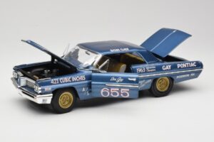 Pontiac Catalina Super Duty Super Stock #655 Синьо 1962 Auto World 1:18 AW201/06 Метал — снимка 2 от 8