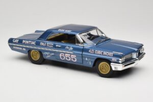 Pontiac Catalina Super Duty Super Stock #655 Синьо 1962 Auto World 1:18 AW201/06 Метал — снимка 6 от 8
