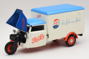 Tempo Dreirad Kastenwagen Pepsi Minichamps 1:18 150099024 Метал — снимка 2 от 8