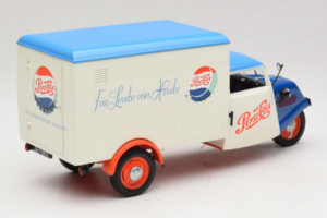 Tempo Dreirad Kastenwagen Pepsi Minichamps 1:18 150099024 Метал — снимка 3 от 8