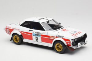 Toyota Celica 2000 GT RA21 #8 H. Mikkola / A. Hertz RAC Rally 1977 IXO 1:18 18RMC189A Метал — снимка 4 от 6