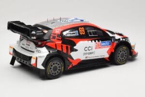 Toyota GR Yaris Rally1 #69 Toyota Gazoo Racing WRT K. Rovanpera / J. Halttunen Rally Finland 2024 IXO 1:18 18RMC218 Метал — снимка 2 от 6