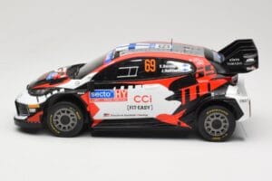 Toyota GR Yaris Rally1 #69 Toyota Gazoo Racing WRT K. Rovanpera / J. Halttunen Rally Finland 2024 IXO 1:18 18RMC218 Метал — снимка 3 от 6