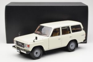 Toyota Land Cruiser J60 Бял Kyosho 1:18 08956W Метал — снимка 8 от 8