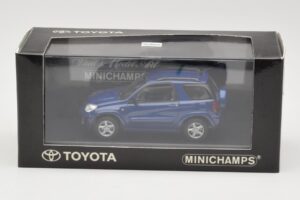 Toyota RAV4 Тъмносин Сиво Интериор Minichamps 1:43 433166004 Метал — снимка 4 от 4