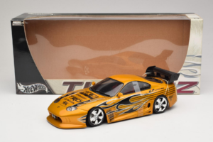 Toyota Supra A80 Златен Tunerz Edition Hot Wheels 1:18 B6091 Метал — снимка 7 от 7
